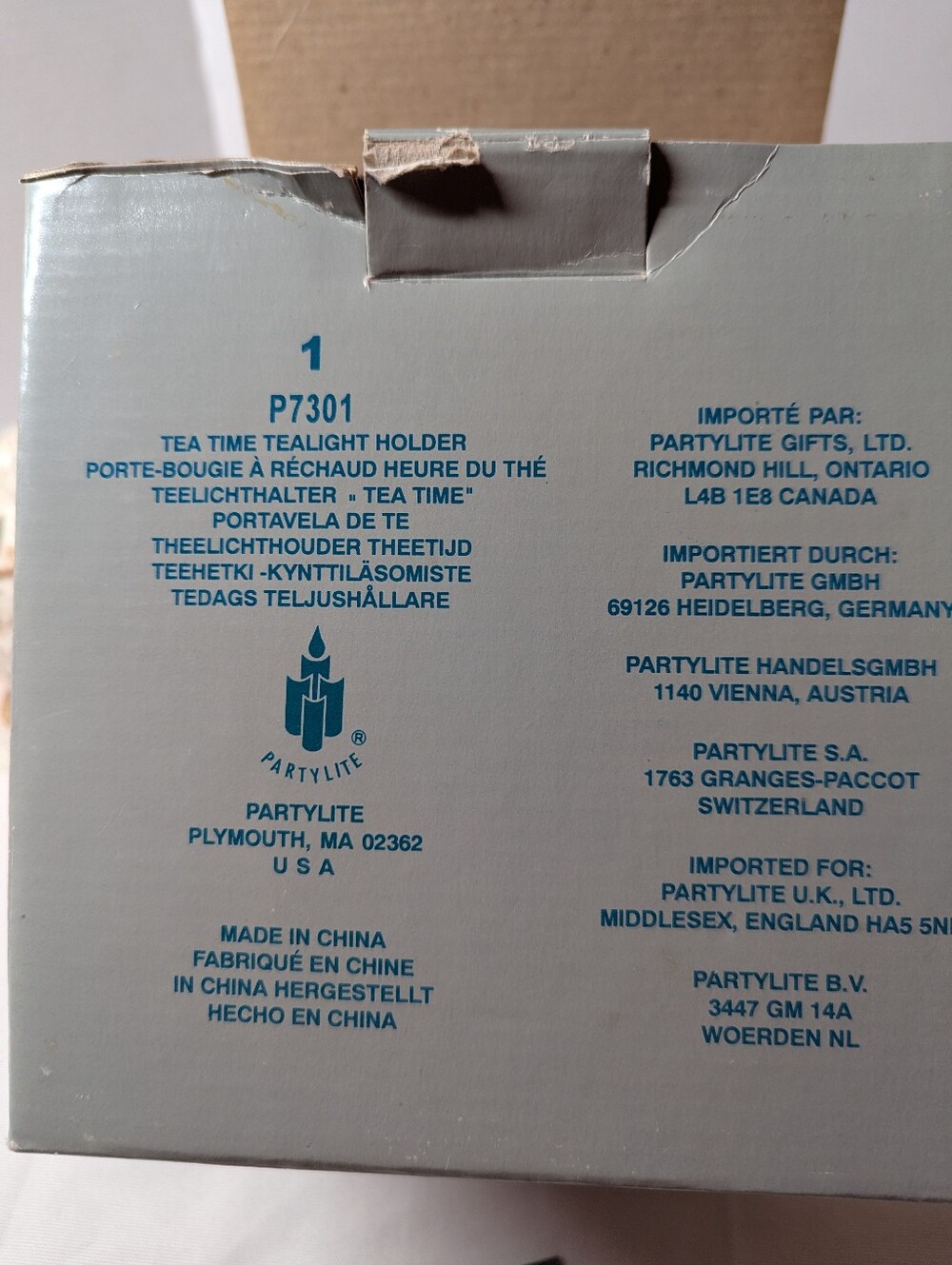 Partylite Tea Time Tealight Holder P7301 Brand New In Box - Picture 12 of 12